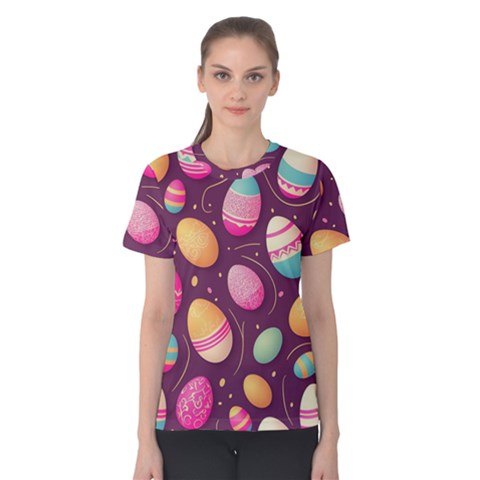 Easter Eggs Egg Women s Cotton Tee by Ravend