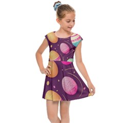 Easter Eggs Egg Kids  Cap Sleeve Dress by Ravend