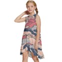 Waves Ocean Sea Water Pattern Rough Seas Kids  Frill Swing Dress View2