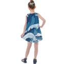 Waves Ocean Sea Pattern Water Tsunami Rough Seas Kids  Summer Dress View2