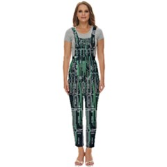 Printed Circuit Board Circuits Women s Pinafore Overalls Jumpsuit by Celenk