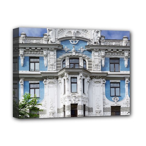 Squad Latvia Architecture Deluxe Canvas 16  X 12  (stretched)  by Celenk