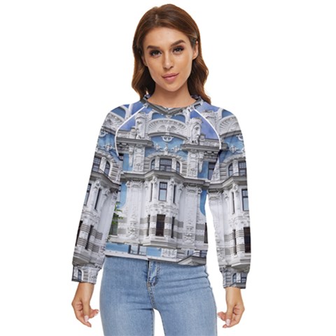 Squad Latvia Architecture Women s Long Sleeve Raglan Tee by Celenk