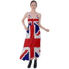 Union Jack Flag National Country Tie Back Maxi Dress by Celenk