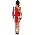 Union Jack Flag National Country Long Sleeve One Shoulder Mini Dress View4