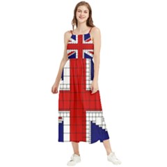 Union Jack Flag Uk Patriotic Boho Sleeveless Summer Dress by Celenk