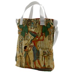 Egyptian Man Sun God Ra Amun Canvas Messenger Bag by Celenk