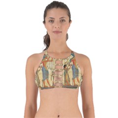 Egyptian Man Sun God Ra Amun Perfectly Cut Out Bikini Top by Celenk