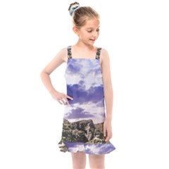 Mountain Snow Landscape Winter Kids  Overall Dress by Celenk