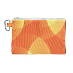 Abstract Orange Yellow Red Color Canvas Cosmetic Bag (large) by Celenk