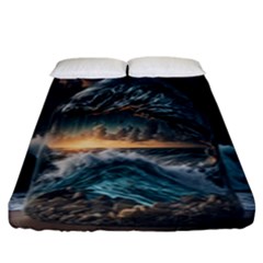 Fantasy People Mysticism Composing Fairytale Art 2 Fitted Sheet (king Size) by Uceng