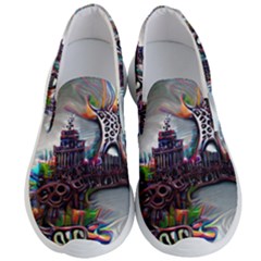 Abstract Art Psychedelic Art Experimental Men s Lightweight Slip Ons by Uceng