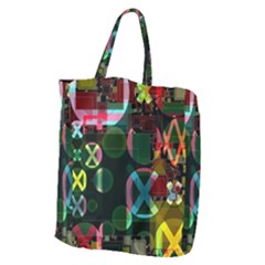 Abstract Color Texture Creative Giant Grocery Tote by Uceng