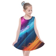 Abstract Art Artwork Kids  Summer Dress by Uceng