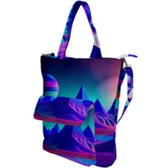 Fantasy Universe Art Wallpaper Artwork Shoulder Tote Bag by Uceng