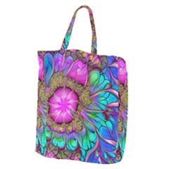 Abstract Art Psychedelic Experimental Giant Grocery Tote by Uceng