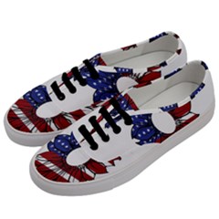 Us Flag Flower Sunshine Flag America Usa Men s Classic Low Top Sneakers by Wegoenart