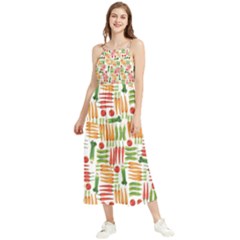 Vegetables Boho Sleeveless Summer Dress by SychEva