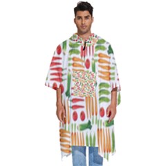 Vegetables Men s Hooded Rain Ponchos by SychEva