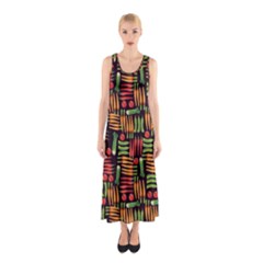 Vegetable Sleeveless Maxi Dress by SychEva