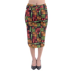 Vegetable Midi Pencil Skirt by SychEva