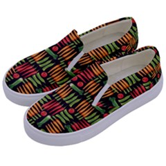 Vegetable Kids  Canvas Slip Ons by SychEva