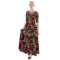 Vegetable Half Sleeves Maxi Dress by SychEva