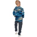 Waves Wave Water Blue Sea Ocean Abstract Kids  Hooded Pullover View2