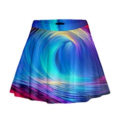 Art Fantasy Painting Colorful Pattern Design Mini Flare Skirt by Ravend