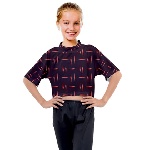 Hot Peppers Kids Mock Neck Tee by SychEva