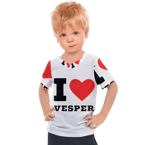 I Love Vesper Kids  Sports Tee by ilovewhateva