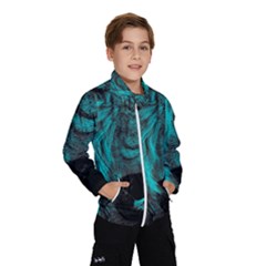 Angry Male Lion Predator Carnivore Kids  Windbreaker by Salman4z