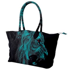 Angry Male Lion Predator Carnivore Canvas Shoulder Bag by Salman4z