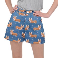 Corgi Patterns Women s Ripstop Shorts by Salman4z