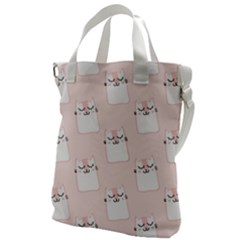 Pattern Pink Cute Sweet Fur Cats Canvas Messenger Bag by Salman4z