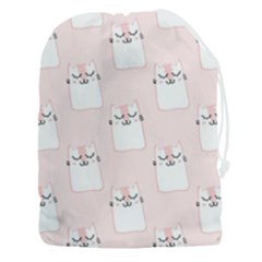 Pattern Pink Cute Sweet Fur Cats Drawstring Pouch (3xl) by Salman4z