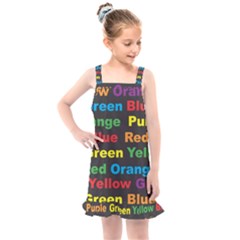 Red Yellow Blue Green Purple Kids  Overall Dress by Salman4z