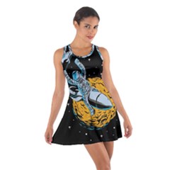 Astronaut Planet Space Science Cotton Racerback Dress by Salman4z