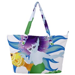 Mermaid Fantasy Undersea Merman Full Print Shoulder Bag by Salman4z