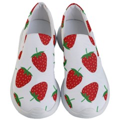 Seamless Pattern Fresh Strawberry Women s Lightweight Slip Ons by Salman4z