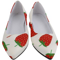 Seamless Pattern Fresh Strawberry Women s Block Heels  by Salman4z