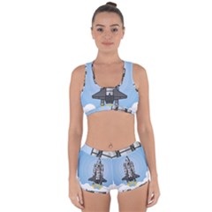 Rocket Shuttle Spaceship Science Racerback Boyleg Bikini Set by Salman4z