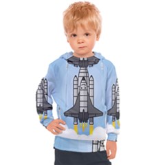 Rocket Shuttle Spaceship Science Kids  Hooded Pullover by Salman4z