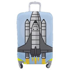 Rocket Shuttle Spaceship Science Luggage Cover (medium) by Salman4z