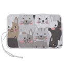 Cute Cats Seamless Pattern Pen Storage Case (L) View1