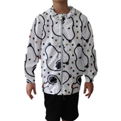 Dog Pattern Kids  Hooded Windbreaker by Salman4z