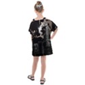 City Night Moon Skyline Skyscraper Kids  One Piece Chiffon Dress View2