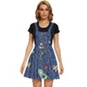 Cat Cosmos Cosmonaut Rocket Apron Dress View1