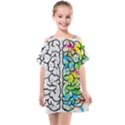 Brain Mind Psychology Idea Drawing Kids  One Piece Chiffon Dress View1