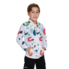 Vector Set Isolates With Cute Birds Scandinavian Style Kids  Windbreaker by Salman4z